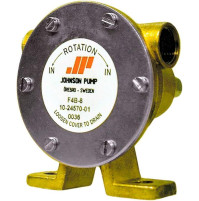 Heavy-Duty - Bronze Impeller Pump F4B-8 Foot Mounted Engine Cooling Pump (3/8" BSP / 12mm Shaft)- 10-24570-01 - Johnson Pump